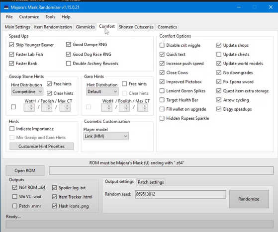 Setup - MM Randomizer
